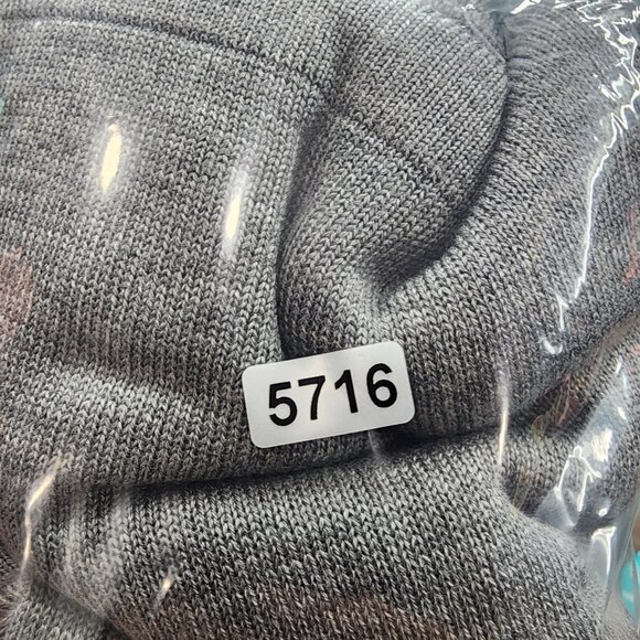 Women's Grey DKNY Acrylic Shirt Short Sleeve Crew Neck Size L - Picture 13 of 13